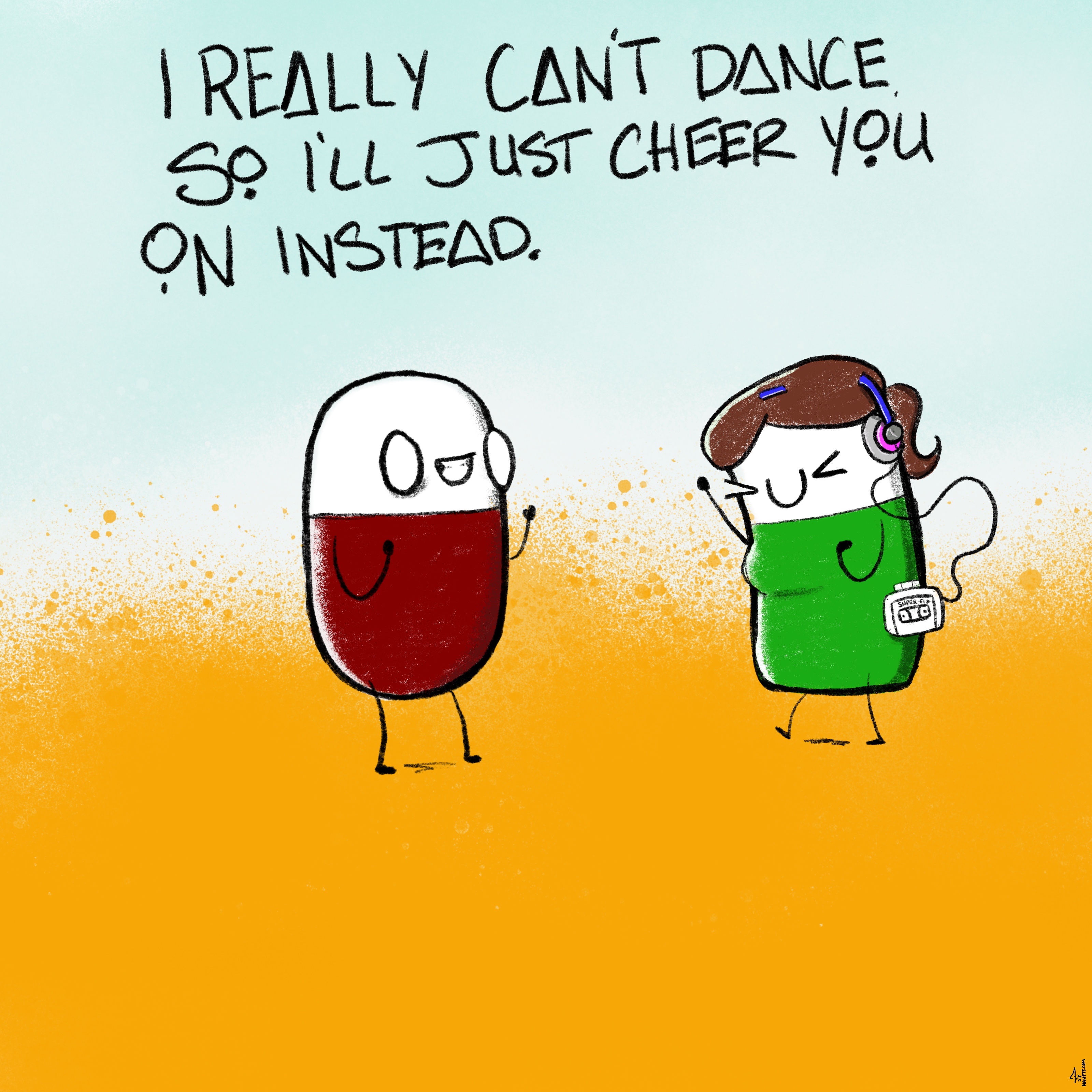 I really can’t dance so I’ll just cheer you on instead