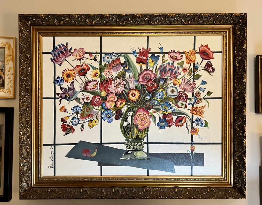 Vase with flowers, Peter van Rossum
